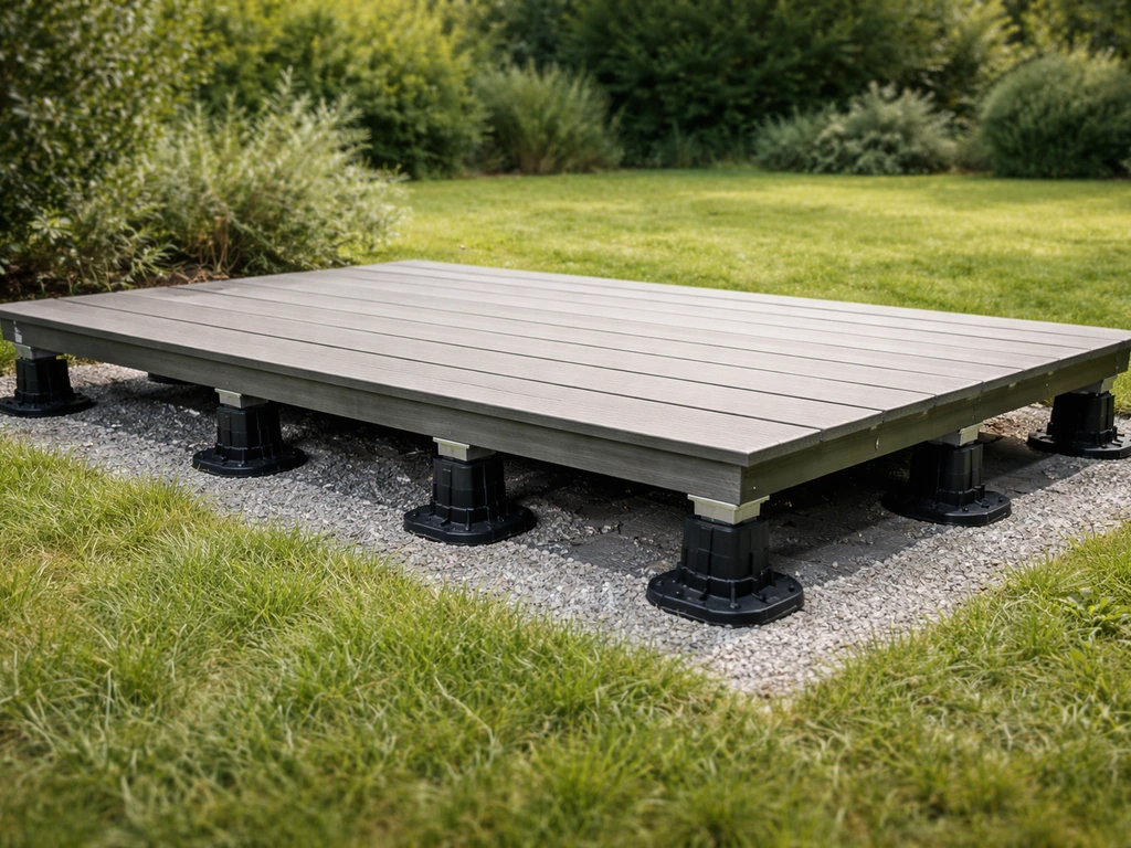Pose terrasse sur herbe : plots et étapes pour stabiliser