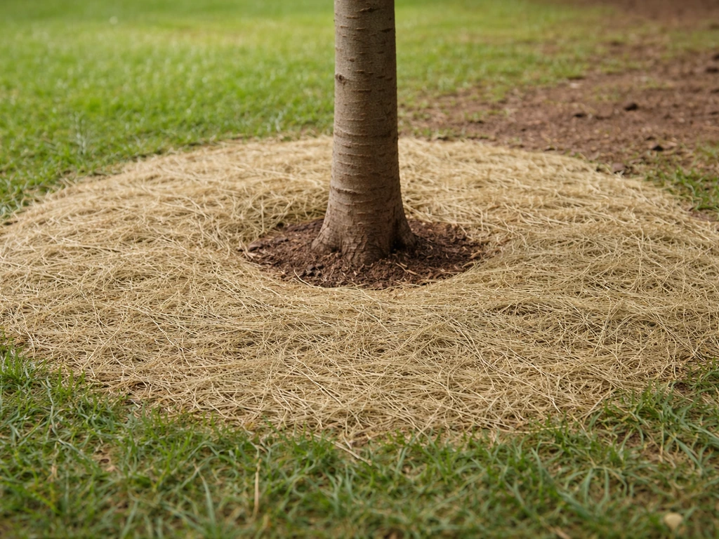 Mettre l’herbe tondue au pied des arbres : méthode sûre