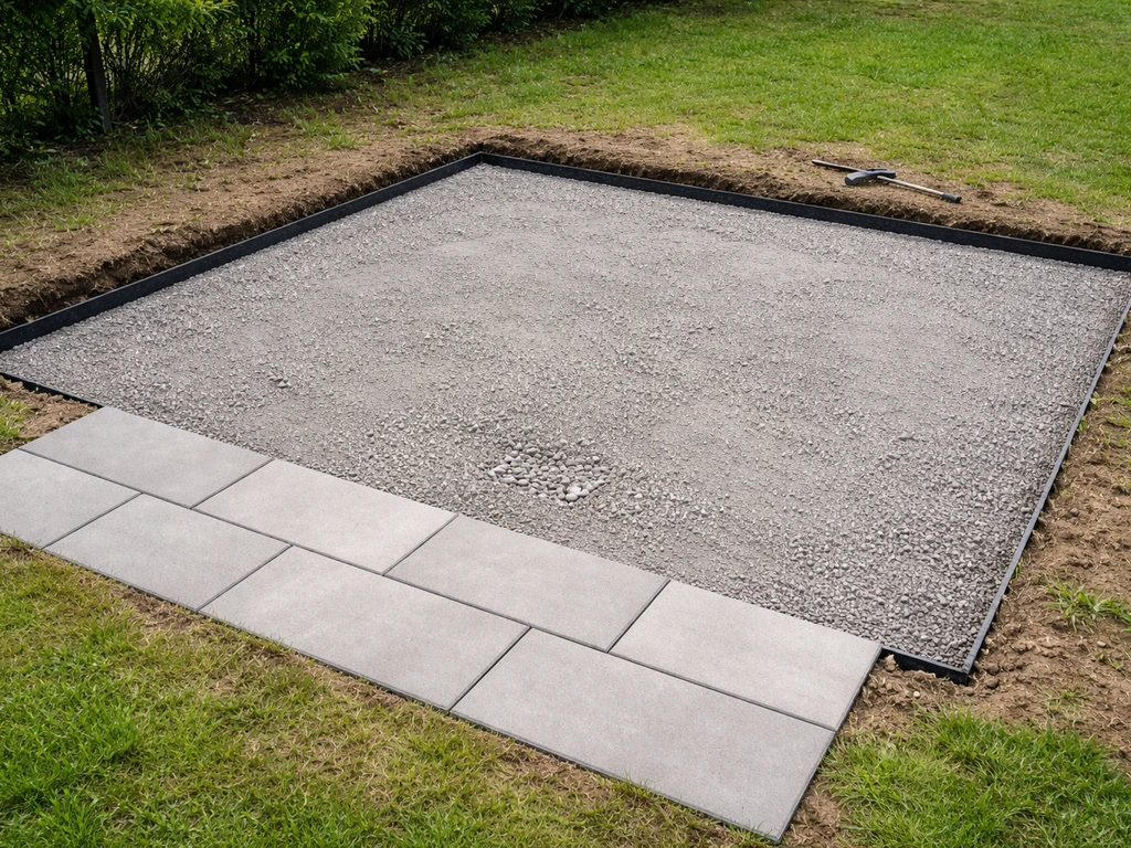 Dalle terrasse sur herbe : guide étape par étape