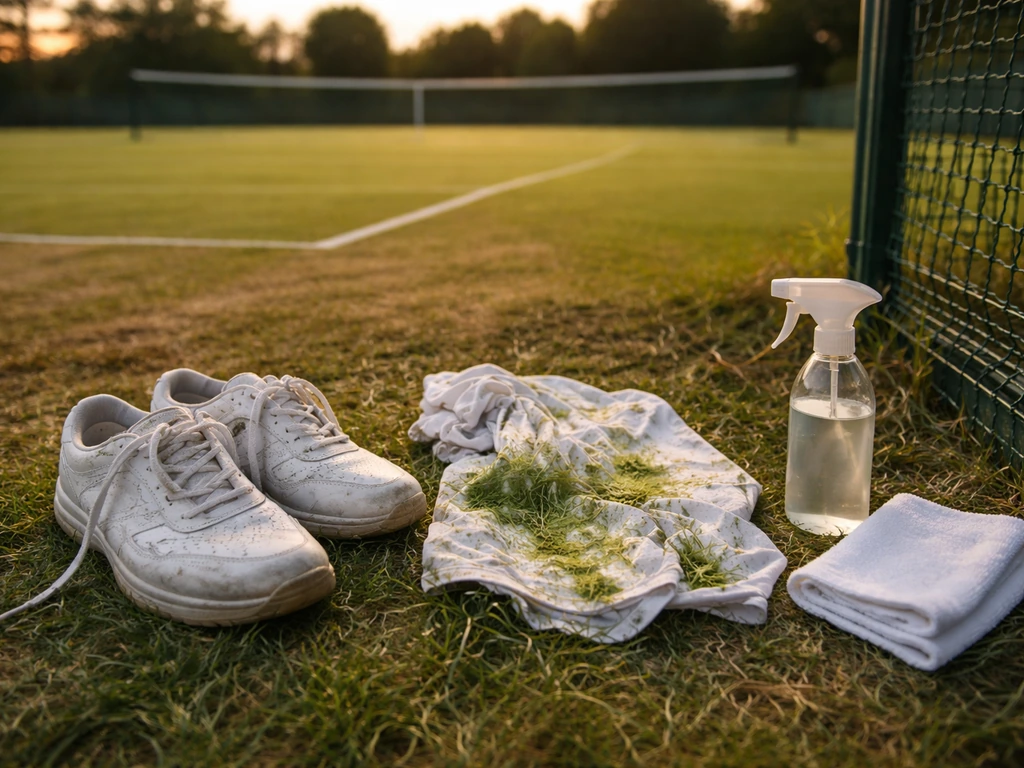 Tennis herbe : enlever les taches sur vêtements, chaussures et sol