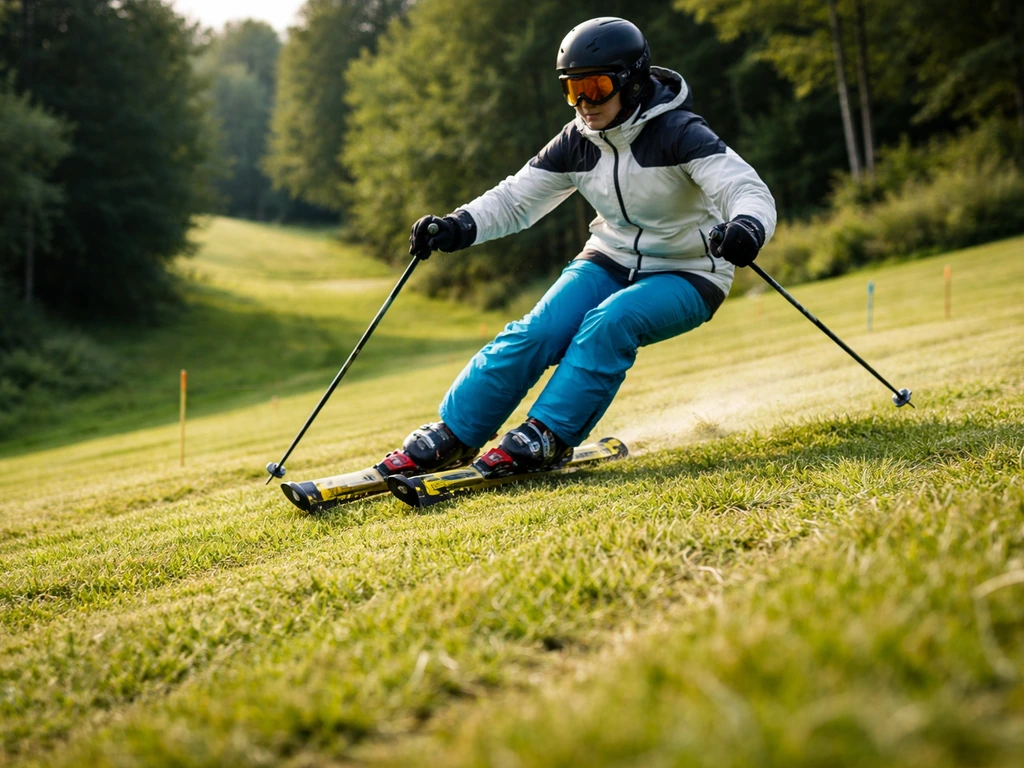 Ski sur herbe : est-ce possible, matériel et sécurité