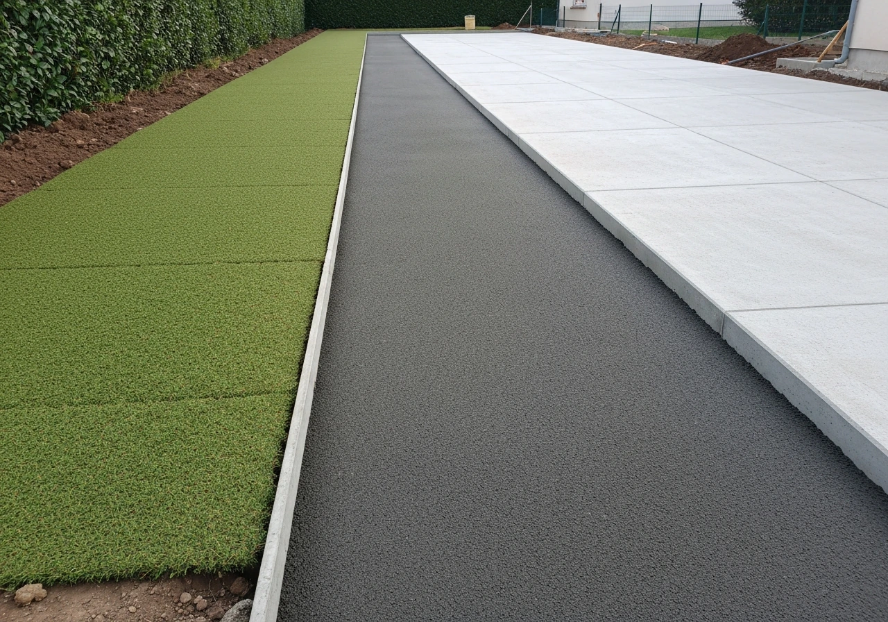 Dalle béton sur herbe : guide complet pour réussir