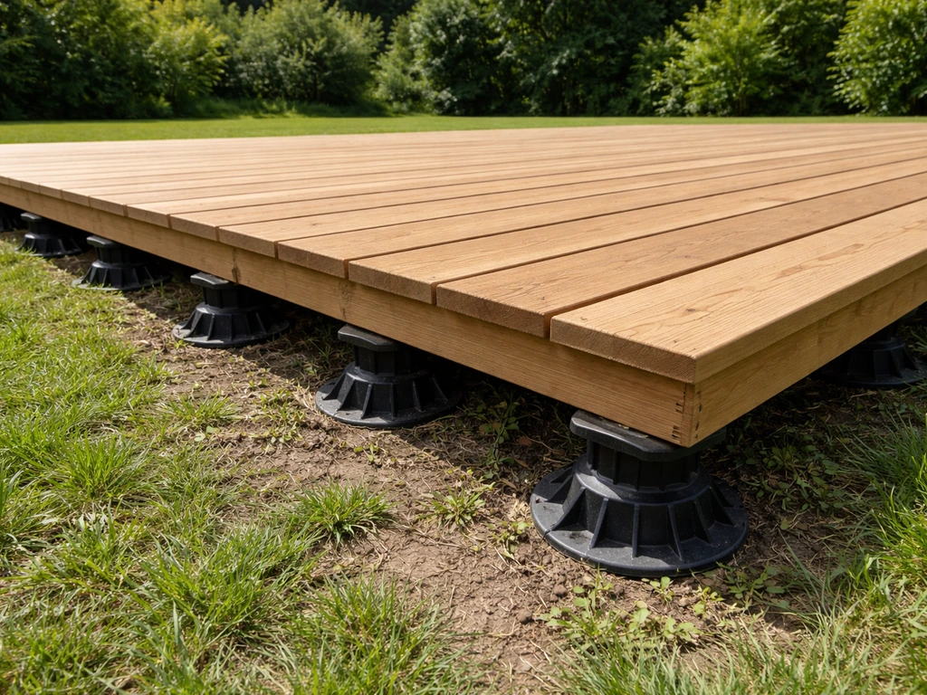 Terrasse bois sur herbe : guide complet pour réussir