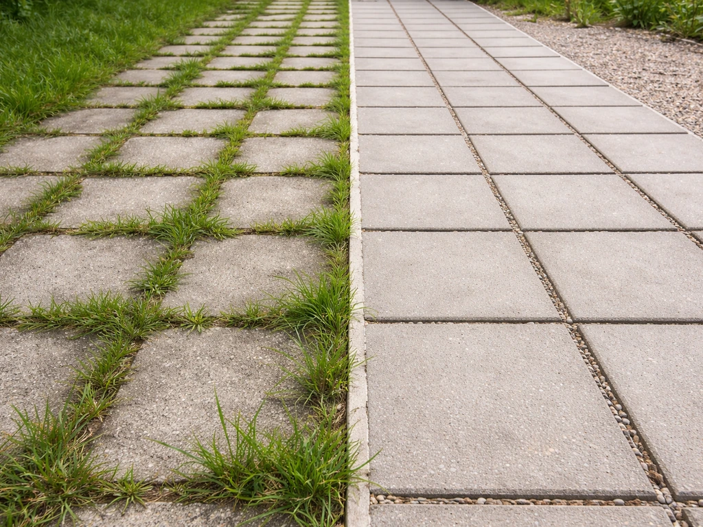 Dalle béton herbe : enlever, arrêter la repousse et protéger