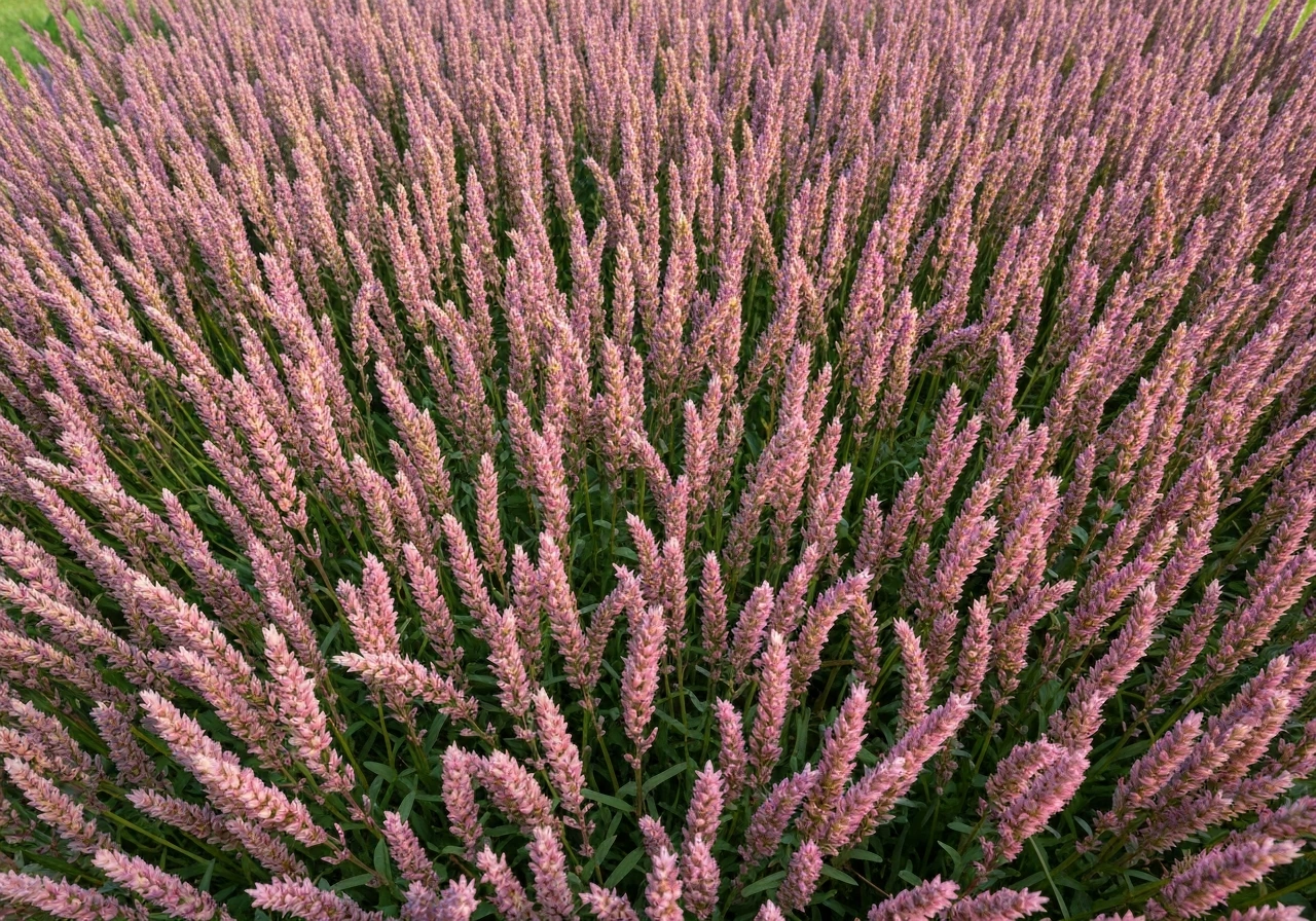 Gros plan d’une touffe d’herbe dense et réaliste, avec plusieurs couches d’ombres et des brins de longueurs variées.