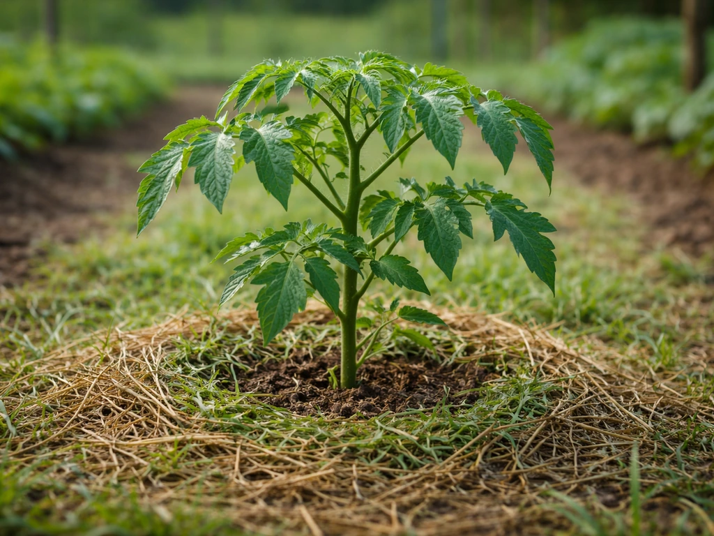 Mettre de l’herbe au pied des tomates : méthode simple et sûre